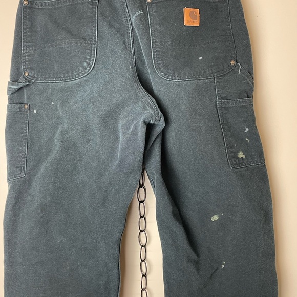 Vintage Carhartt Black Double Knees Workwear Pants - Picture 5 of 5